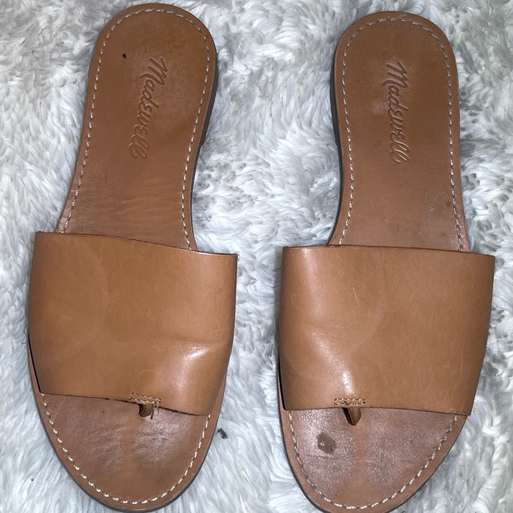 Madewell women’s brown leather sandals size 6.5